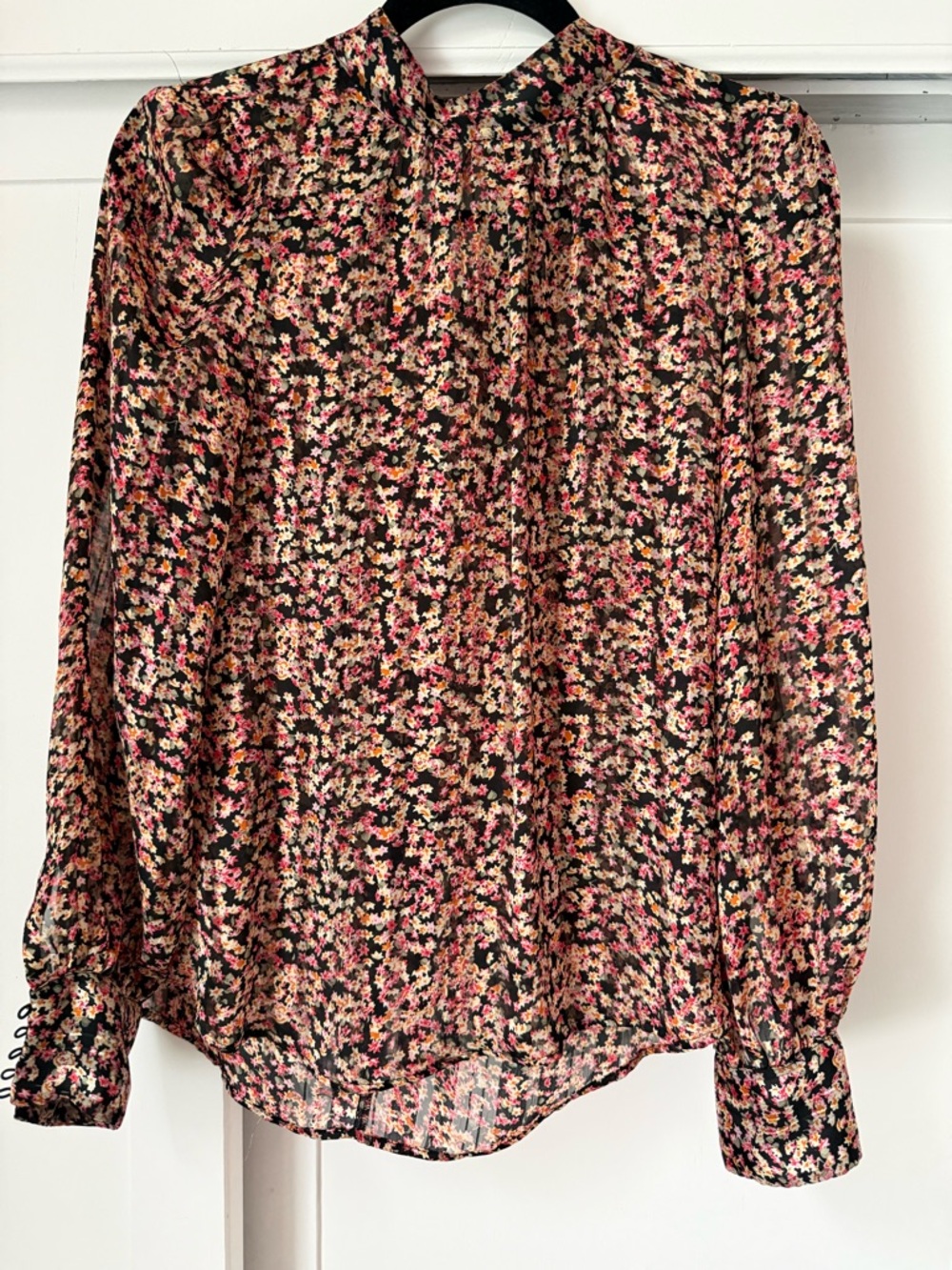 H&M Blouse with Pink and Cream Floral Print